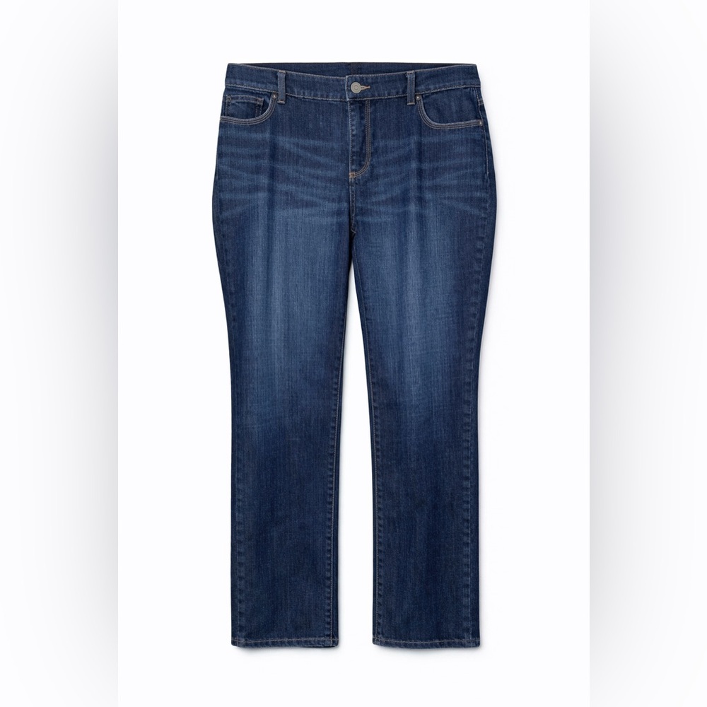 Chico’s Platinum – Dark Wash Bootcut Jeans – Blue – Size 12